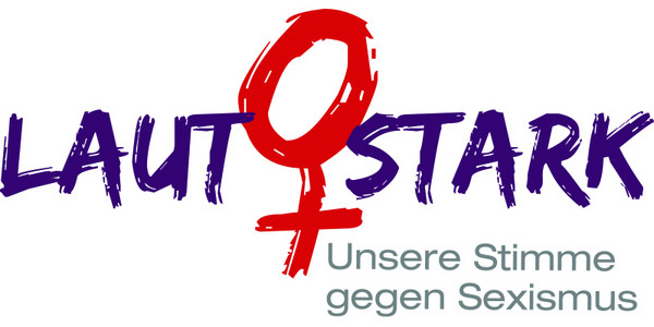 Logo von "LAUT♀STARK - Unsere Stimme gegen Sexismus"